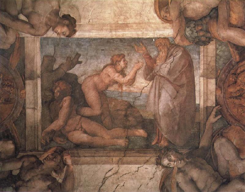 Michelangelo Buonarroti Die Erschaffung der Eva Germany oil painting art